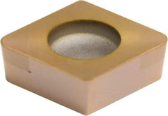 Sumitomo - 2NC-CCGA32.51 Grade BNC160 PCBN Turning Insert - TiN Finish, 80° Diamond, 3/8" Inscr Circle, 5/32" Thick, 1/64" Corner Radius - Apex Tool & Supply