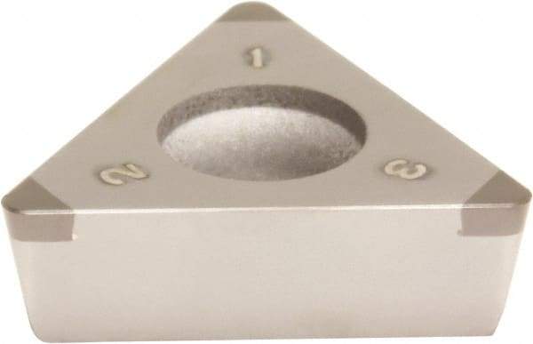 Sumitomo - 3NU-TPGA331 Grade BN350 PCBN Turning Insert - Uncoated, 60° Triangle, 3/8" Inscr Circle, 3/16" Thick, 1/64" Corner Radius - Apex Tool & Supply