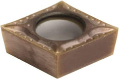 Sumitomo - CCGT32.51 ESI Grade AC510U Carbide Turning Insert - TiAlN/AlCrN Finish, 80° Diamond, 3/8" Inscr Circle, 5/32" Thick, 1/64" Corner Radius - Apex Tool & Supply