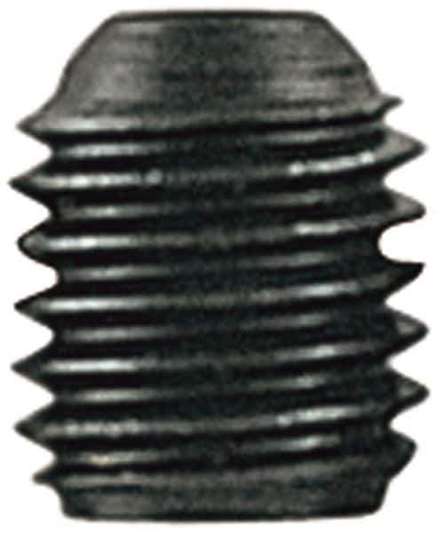Value Collection - M12x1.75 Metric Coarse, 45mm OAL, Cup Point Set Screw - Grade 14.9 (45H) Alloy Steel, 6mm Key - Apex Tool & Supply