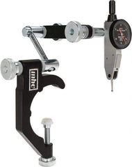 TESA Brown & Sharpe - 0.0005" Graduation, 0.03" Max Meas, 0-15-0 Dial Reading, Indicator & Base Kit - 2-1/2" Base Length x 3/8" Base Diam, 1" Dial Diam - Apex Tool & Supply