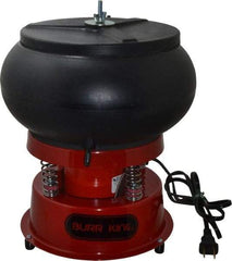 Burr King - 0.1 Cu Ft, 1/30 hp, Vibratory Tumbler - Flow Through Drain - Apex Tool & Supply