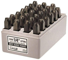 C.H. Hanson - 27 Piece, 1/16" Character Steel Stamp Set - Letters, Standard - Apex Tool & Supply