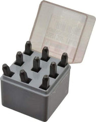 C.H. Hanson - 9 Piece, 3/32" Character Steel Stamp Set - Figures, Standard - Apex Tool & Supply