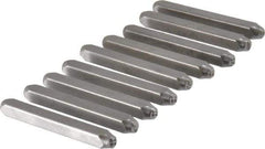 C.H. Hanson - 9 Piece, 1/8" Character Steel Stamp Set - Figures, Standard - Apex Tool & Supply