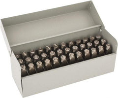 C.H. Hanson - 36 Piece, 3/8" Character Steel Stamp Set - Letters & Figures, Standard - Apex Tool & Supply
