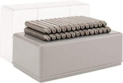 C.H. Hanson - 27 Piece, 1/8" Character Steel Stamp Set - Letters, Heavy Duty - Apex Tool & Supply