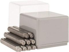 C.H. Hanson - 9 Piece, 1/16" Character Steel Stamp Set - Figures, Heavy Duty - Apex Tool & Supply
