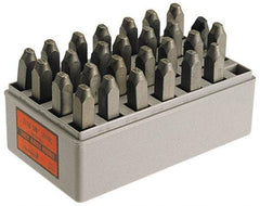 C.H. Hanson - 27 Piece, 1/8" Character Steel Stamp Set - Letters, Reverse - Apex Tool & Supply