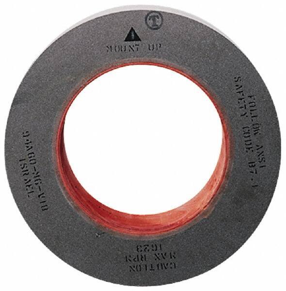 Camel Grinding Wheels - 24" Diam x 12" Hole x 6" Wide Centerless & Cylindrical Grinding Wheel - 80/120 Grit, Aluminum Oxide, Type 1, Medium/Fine Grade, Vitrified Bond, No Recess - Apex Tool & Supply
