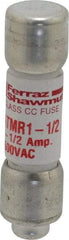 Ferraz Shawmut - 600 VAC/VDC, 1.5 Amp, Fast-Acting General Purpose Fuse - Clip Mount, 1-1/2" OAL, 100 at DC, 200 at AC kA Rating, 13/32" Diam - Apex Tool & Supply