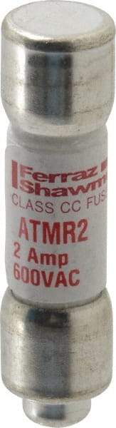 Ferraz Shawmut - 600 VAC/VDC, 2 Amp, Fast-Acting General Purpose Fuse - Clip Mount, 1-1/2" OAL, 100 at DC, 200 at AC kA Rating, 13/32" Diam - Apex Tool & Supply