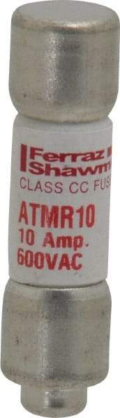 Ferraz Shawmut - 600 VAC/VDC, 10 Amp, Fast-Acting General Purpose Fuse - Clip Mount, 1-1/2" OAL, 100 at DC, 200 at AC kA Rating, 13/32" Diam - Apex Tool & Supply