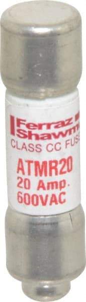 Ferraz Shawmut - 600 VAC/VDC, 20 Amp, Fast-Acting General Purpose Fuse - Clip Mount, 1-1/2" OAL, 100 at DC, 200 at AC kA Rating, 13/32" Diam - Apex Tool & Supply