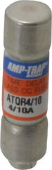 Ferraz Shawmut - 300 VDC, 600 VAC, 0.4 Amp, Time Delay General Purpose Fuse - Clip Mount, 1-1/2" OAL, 100 at DC, 200 at AC kA Rating, 13/32" Diam - Apex Tool & Supply