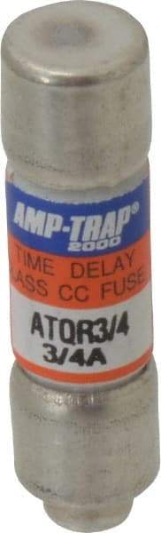 Ferraz Shawmut - 300 VDC, 600 VAC, 0.75 Amp, Time Delay General Purpose Fuse - Clip Mount, 1-1/2" OAL, 100 at DC, 200 at AC kA Rating, 13/32" Diam - Apex Tool & Supply
