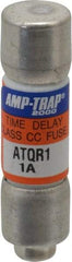 Ferraz Shawmut - 300 VDC, 600 VAC, 1 Amp, Time Delay General Purpose Fuse - Clip Mount, 1-1/2" OAL, 100 at DC, 200 at AC kA Rating, 13/32" Diam - Apex Tool & Supply