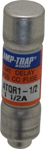 Ferraz Shawmut - 300 VDC, 600 VAC, 1.5 Amp, Time Delay General Purpose Fuse - Clip Mount, 1-1/2" OAL, 100 at DC, 200 at AC kA Rating, 13/32" Diam - Apex Tool & Supply