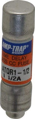 Ferraz Shawmut - 300 VDC, 600 VAC, 1.5 Amp, Time Delay General Purpose Fuse - Clip Mount, 1-1/2" OAL, 100 at DC, 200 at AC kA Rating, 13/32" Diam - Apex Tool & Supply