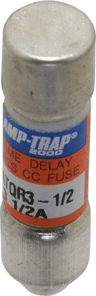 Ferraz Shawmut - 300 VDC, 600 VAC, 3.5 Amp, Time Delay General Purpose Fuse - Clip Mount, 1-1/2" OAL, 100 at DC, 200 at AC kA Rating, 13/32" Diam - Apex Tool & Supply