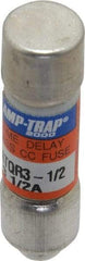 Ferraz Shawmut - 300 VDC, 600 VAC, 3.5 Amp, Time Delay General Purpose Fuse - Clip Mount, 1-1/2" OAL, 100 at DC, 200 at AC kA Rating, 13/32" Diam - Apex Tool & Supply