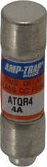 Ferraz Shawmut - 300 VDC, 600 VAC, 4 Amp, Time Delay General Purpose Fuse - Clip Mount, 1-1/2" OAL, 100 at DC, 200 at AC kA Rating, 13/32" Diam - Apex Tool & Supply