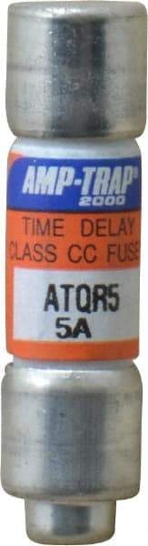 Ferraz Shawmut - 300 VDC, 600 VAC, 5 Amp, Time Delay General Purpose Fuse - Clip Mount, 1-1/2" OAL, 100 at DC, 200 at AC kA Rating, 13/32" Diam - Apex Tool & Supply