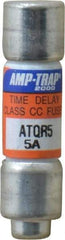 Ferraz Shawmut - 300 VDC, 600 VAC, 5 Amp, Time Delay General Purpose Fuse - Clip Mount, 1-1/2" OAL, 100 at DC, 200 at AC kA Rating, 13/32" Diam - Apex Tool & Supply