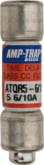 Ferraz Shawmut - 300 VDC, 600 VAC, 5.6 Amp, Time Delay General Purpose Fuse - Clip Mount, 1-1/2" OAL, 100 at DC, 200 at AC kA Rating, 13/32" Diam - Apex Tool & Supply