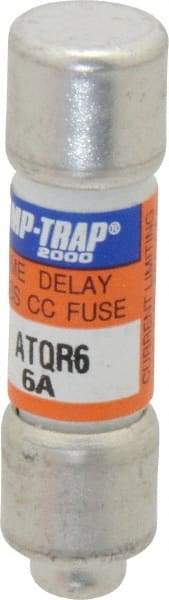 Ferraz Shawmut - 300 VDC, 600 VAC, 6 Amp, Time Delay General Purpose Fuse - Clip Mount, 1-1/2" OAL, 100 at DC, 200 at AC kA Rating, 13/32" Diam - Apex Tool & Supply