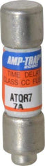 Ferraz Shawmut - 300 VDC, 600 VAC, 7 Amp, Time Delay General Purpose Fuse - Clip Mount, 1-1/2" OAL, 100 at DC, 200 at AC kA Rating, 13/32" Diam - Apex Tool & Supply