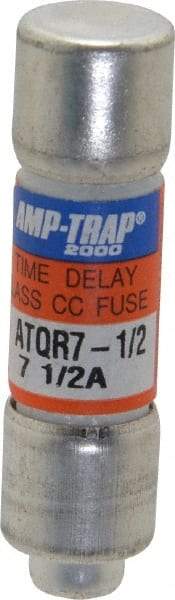 Ferraz Shawmut - 300 VDC, 600 VAC, 7.5 Amp, Time Delay General Purpose Fuse - Clip Mount, 1-1/2" OAL, 100 at DC, 200 at AC kA Rating, 13/32" Diam - Apex Tool & Supply