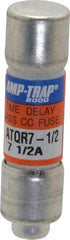 Ferraz Shawmut - 300 VDC, 600 VAC, 7.5 Amp, Time Delay General Purpose Fuse - Clip Mount, 1-1/2" OAL, 100 at DC, 200 at AC kA Rating, 13/32" Diam - Apex Tool & Supply
