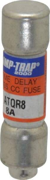 Ferraz Shawmut - 300 VDC, 600 VAC, 8 Amp, Time Delay General Purpose Fuse - Clip Mount, 1-1/2" OAL, 100 at DC, 200 at AC kA Rating, 13/32" Diam - Apex Tool & Supply