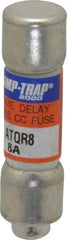 Ferraz Shawmut - 300 VDC, 600 VAC, 8 Amp, Time Delay General Purpose Fuse - Clip Mount, 1-1/2" OAL, 100 at DC, 200 at AC kA Rating, 13/32" Diam - Apex Tool & Supply