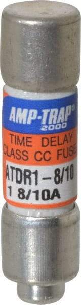 Ferraz Shawmut - 300 VDC, 600 VAC, 1.8 Amp, Time Delay General Purpose Fuse - Clip Mount, 1-1/2" OAL, 100 at DC, 200 at AC kA Rating, 13/32" Diam - Apex Tool & Supply