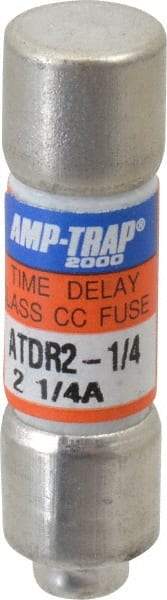Ferraz Shawmut - 300 VDC, 600 VAC, 2.25 Amp, Time Delay General Purpose Fuse - Clip Mount, 1-1/2" OAL, 100 at DC, 200 at AC kA Rating, 13/32" Diam - Apex Tool & Supply