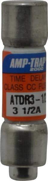 Ferraz Shawmut - 300 VDC, 600 VAC, 3.5 Amp, Time Delay General Purpose Fuse - Clip Mount, 1-1/2" OAL, 100 at DC, 200 at AC kA Rating, 13/32" Diam - Apex Tool & Supply