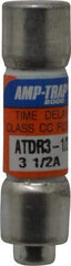 Ferraz Shawmut - 300 VDC, 600 VAC, 3.5 Amp, Time Delay General Purpose Fuse - Clip Mount, 1-1/2" OAL, 100 at DC, 200 at AC kA Rating, 13/32" Diam - Apex Tool & Supply