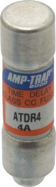 Ferraz Shawmut - 300 VDC, 600 VAC, 4 Amp, Time Delay General Purpose Fuse - Clip Mount, 1-1/2" OAL, 100 at DC, 200 at AC kA Rating, 13/32" Diam - Apex Tool & Supply