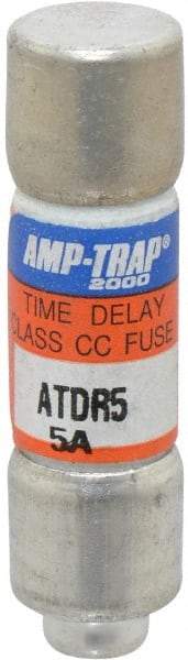 Ferraz Shawmut - 300 VDC, 600 VAC, 5 Amp, Time Delay General Purpose Fuse - Clip Mount, 1-1/2" OAL, 100 at DC, 200 at AC kA Rating, 13/32" Diam - Apex Tool & Supply