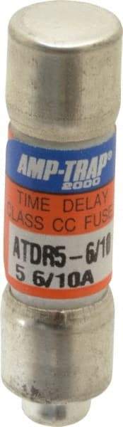 Ferraz Shawmut - 300 VDC, 600 VAC, 5.6 Amp, Time Delay General Purpose Fuse - Clip Mount, 1-1/2" OAL, 100 at DC, 200 at AC kA Rating, 13/32" Diam - Apex Tool & Supply