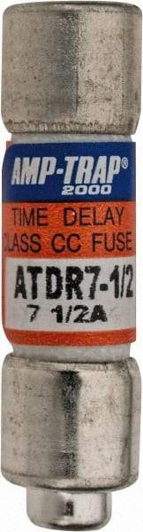 Ferraz Shawmut - 300 VDC, 600 VAC, 7.5 Amp, Time Delay General Purpose Fuse - Clip Mount, 1-1/2" OAL, 100 at DC, 200 at AC kA Rating, 13/32" Diam - Apex Tool & Supply
