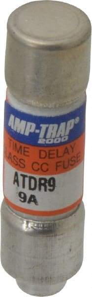 Ferraz Shawmut - 300 VDC, 600 VAC, 9 Amp, Time Delay General Purpose Fuse - Clip Mount, 1-1/2" OAL, 100 at DC, 200 at AC kA Rating, 13/32" Diam - Apex Tool & Supply