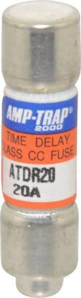 Ferraz Shawmut - 300 VDC, 600 VAC, 20 Amp, Time Delay General Purpose Fuse - Clip Mount, 1-1/2" OAL, 100 at DC, 200 at AC kA Rating, 13/32" Diam - Apex Tool & Supply