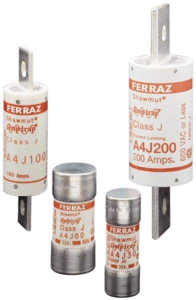 Ferraz Shawmut - 300 VDC, 600 VAC, 35 Amp, Fast-Acting General Purpose Fuse - Clip Mount, 2-3/8" OAL, 100 at DC, 200 at AC kA Rating, 1-1/16" Diam - Apex Tool & Supply
