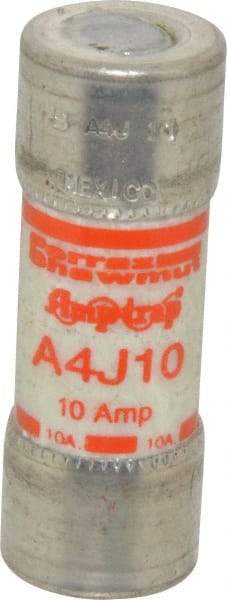 Ferraz Shawmut - 300 VDC, 600 VAC, 10 Amp, Fast-Acting General Purpose Fuse - Clip Mount, 2-1/4" OAL, 100 at DC, 200 at AC kA Rating, 13/16" Diam - Apex Tool & Supply