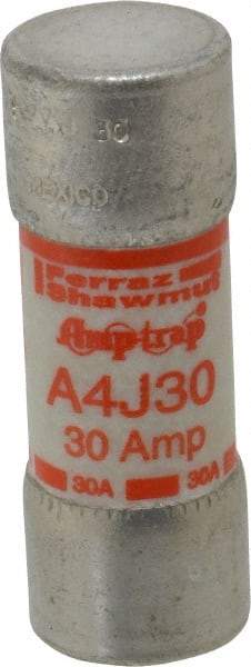 Ferraz Shawmut - 300 VDC, 600 VAC, 30 Amp, Fast-Acting General Purpose Fuse - Clip Mount, 2-1/4" OAL, 100 at DC, 200 at AC kA Rating, 13/16" Diam - Apex Tool & Supply