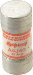 Ferraz Shawmut - 300 VDC, 600 VAC, 40 Amp, Fast-Acting General Purpose Fuse - Clip Mount, 2-3/8" OAL, 100 at DC, 200 at AC kA Rating, 1-1/16" Diam - Apex Tool & Supply
