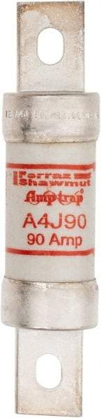 Ferraz Shawmut - 300 VDC, 600 VAC, 90 Amp, Fast-Acting General Purpose Fuse - Clip Mount, 4-5/8" OAL, 100 at DC, 200 at AC kA Rating, 1-1/8" Diam - Apex Tool & Supply
